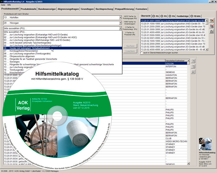 Hilfsmittelkatalog - Internetauftritt Der AOK-Verlag GmbH